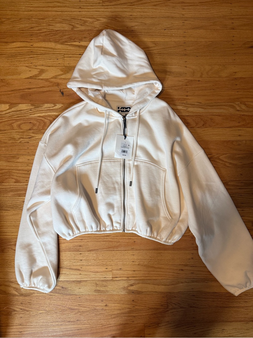 KBB by Kahlana Cropped Zip-Up Hoodie